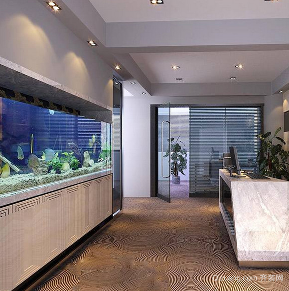 在办公室摆放鱼缸时，你有没有想过最佳放置位置？